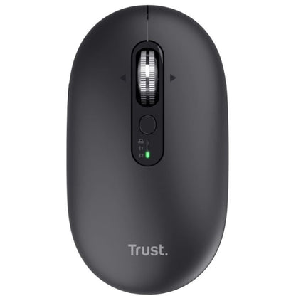 Rato Sem Fios Trust Seron 26018/ Bateria recarregável/ Até 3200 DPI/ Preto