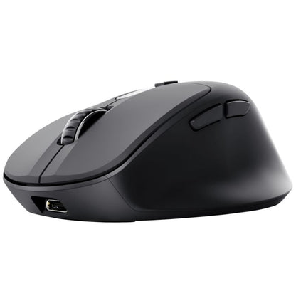 Rato Ergonómico Sem Fios Trust Zevo 25991/ Bateria recarregável/ Até 4000 DPI/ Preto