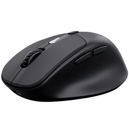 Rato Ergonómico Sem Fios Trust Zevo 25991/ Bateria recarregável/ Até 4000 DPI/ Preto