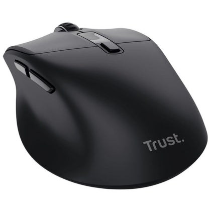 Rato Ergonómico Sem Fios Trust Zevo 25991/ Bateria recarregável/ Até 4000 DPI/ Preto