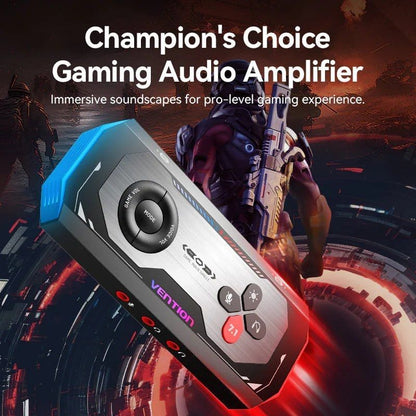 Placa de Som Gaming com Amplificador Vention CVAB0/ USB Tipo-C Macho - 3xJack 3.5 Fêmea