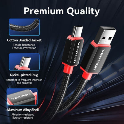 Placa de Som Gaming com Amplificador Vention CVAB0/ USB Tipo-C Macho - 3xJack 3.5 Fêmea