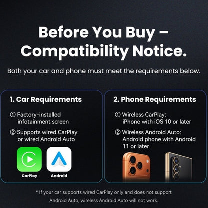 Adaptador CarPlay/Android Auto Inalámbrico Vention KRYH0