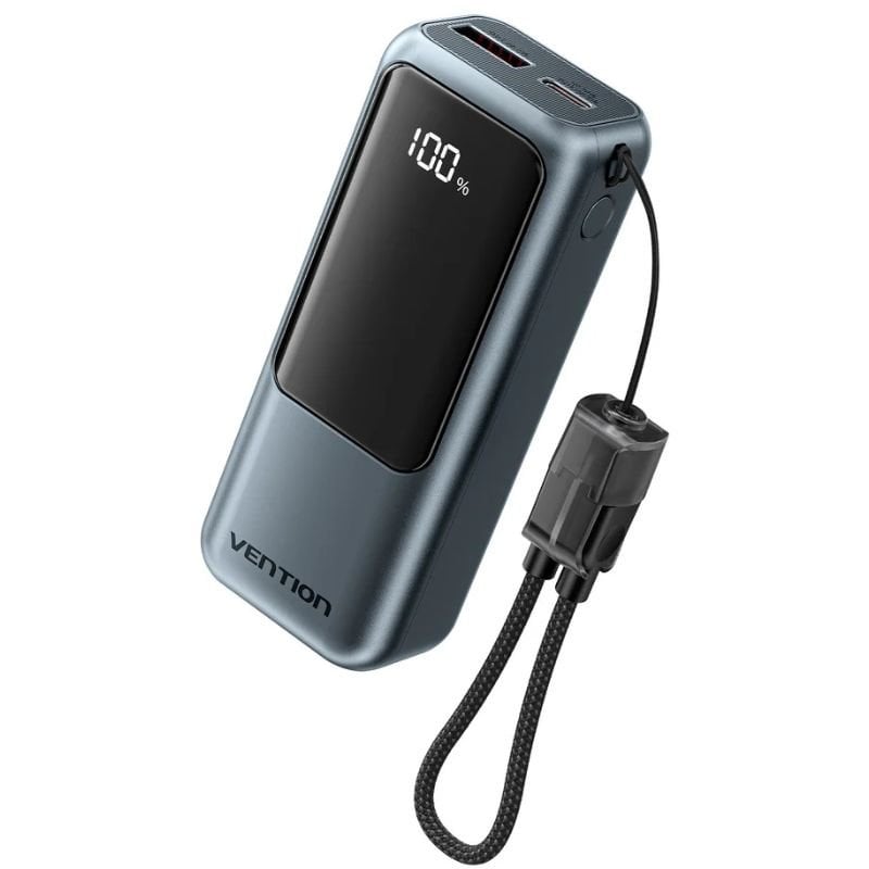 Powerbank 10000mAh Vention FKOH0/ 22.5W/ Cinzento