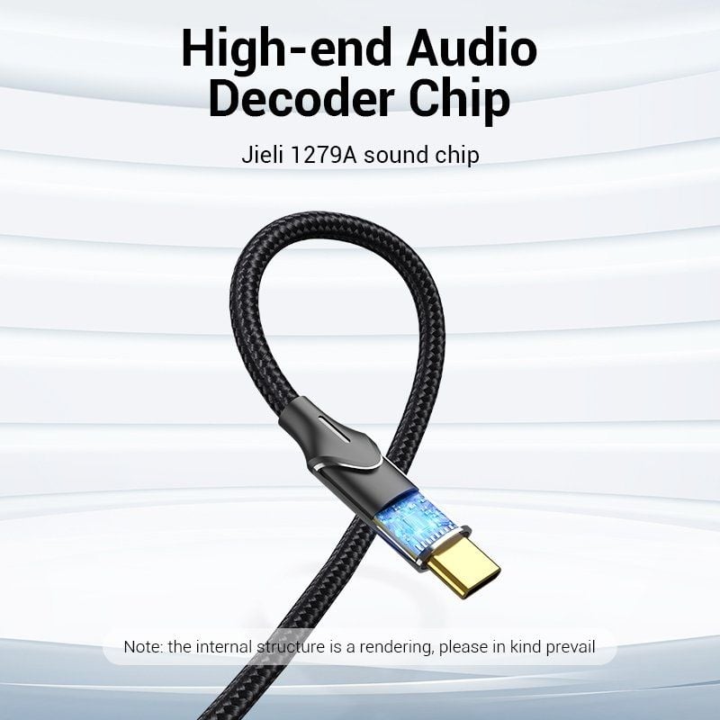 Cabo Conversor Vention BGUHI/ 2x RCA Macho - USB Tipo-C Macho/ 3m/ Cinzento