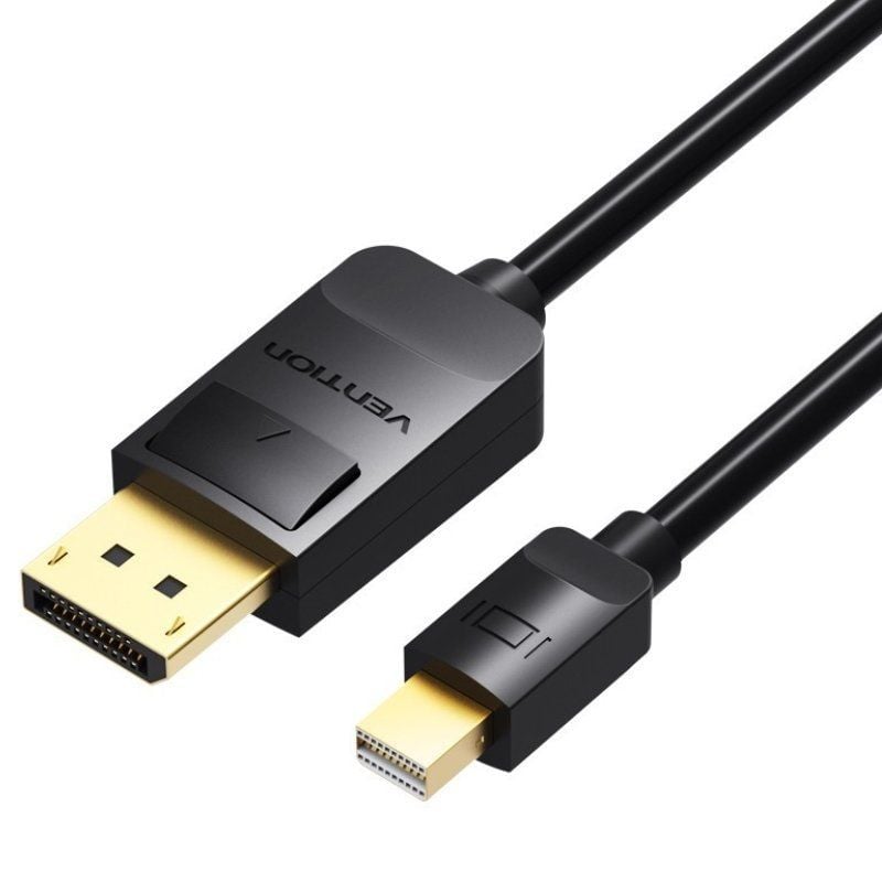 Cabo DisplayPort Vention HAABG/ Mini DisplayPort Macho - DisplayPort Macho/ 1.5m/ Preto