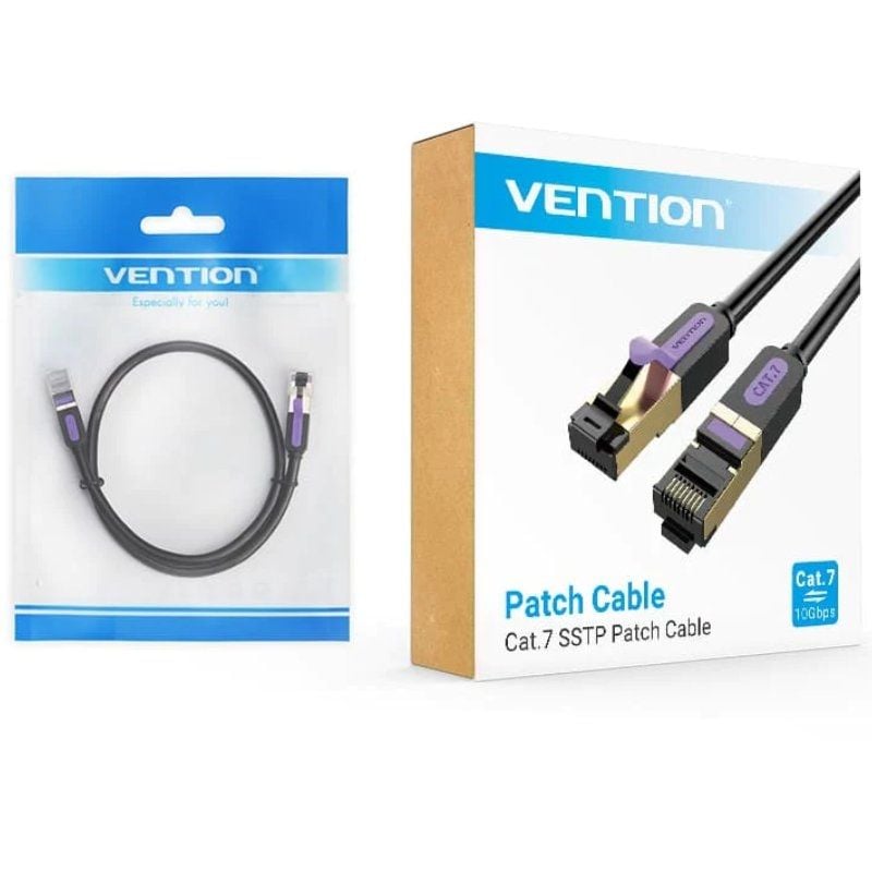 Cabo de Rede RJ45 SFTP Vention ICDBH Cat7/ 2m/ Preto