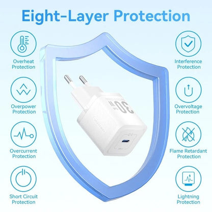Carregador de Parede GaN Vention FEZW0-EU/ 1xUSB Tipo-C/ 30W