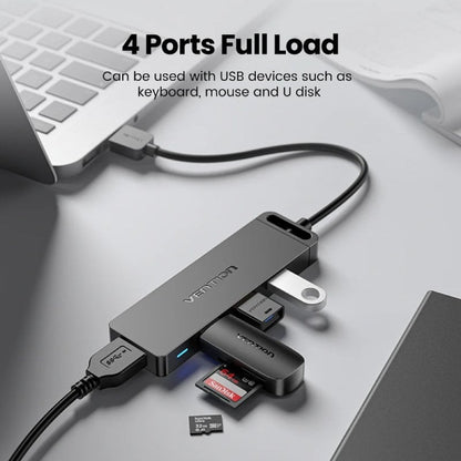 Hub USB 3.0 Vention CHLBF-SCB2/ 4xUSB/ 1xUSB Tipo-C PD