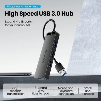 Hub USB 3.0 Vention CHLBF-SCB2/ 4xUSB/ 1xUSB Tipo-C PD