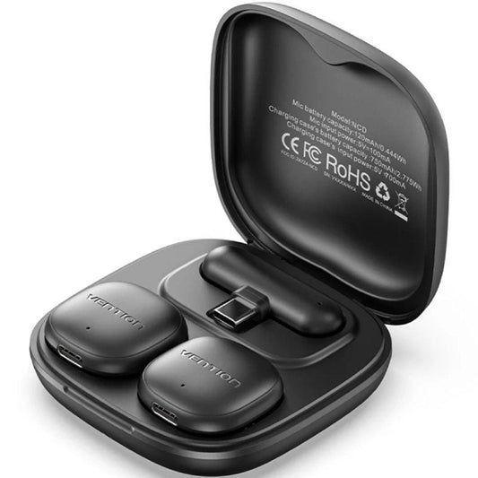 Microfone Sem Fios de Lapela Vention NCDB0/ USB Tipo-C/ Lightning/ Inclui Recetor/ 2 unidades