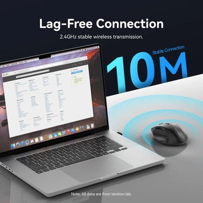 Rato Ergonómico Sem Fios Vention KTHB0/ Até 4000 DPI