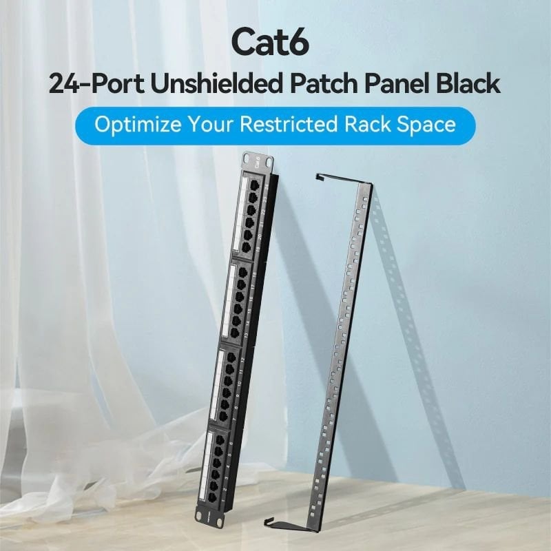 Patch Panel Aisens KGCB0/ 24 Portas/ Cat.6