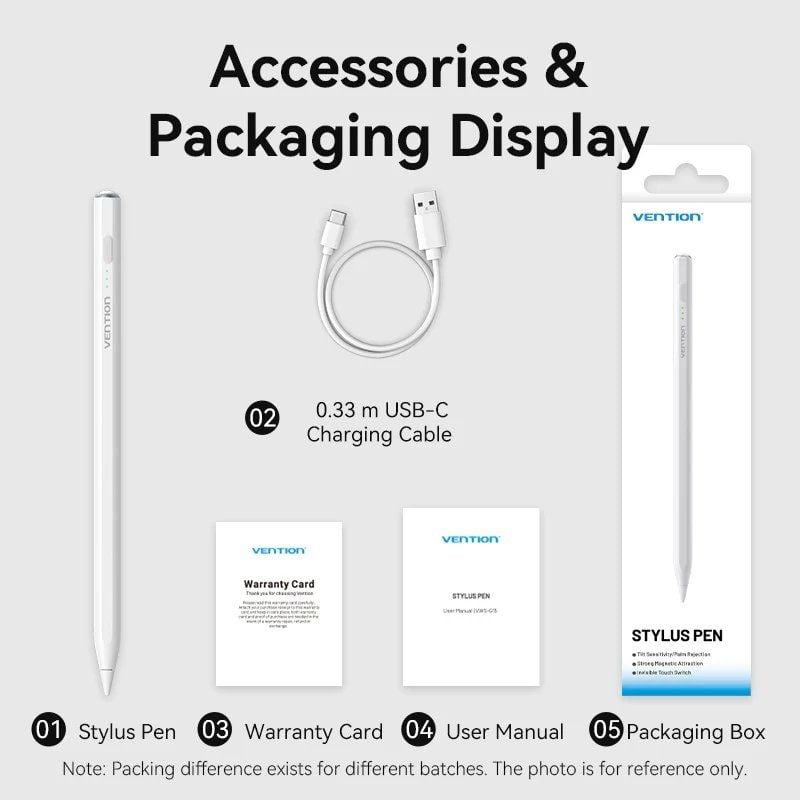 Lápiz Óptico Vention KQGW0/ para Apple/ Blanco
