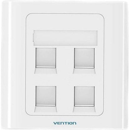 Placa de Parede Tipo 86 Vention IFFW0/ 4 Portas RJ45