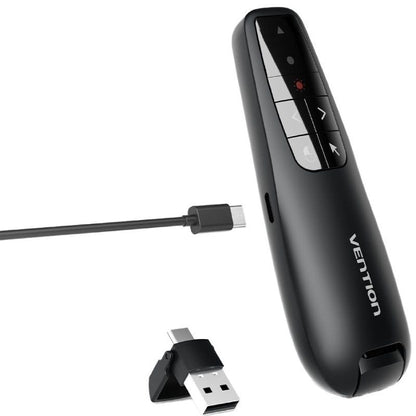Apresentador sem Fios Vention KQPB0/ 2.4GHz/ Preto