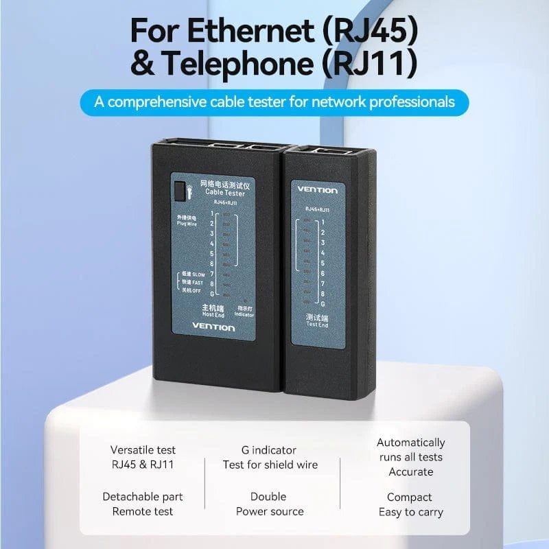 Tester Vention KEFB0 para RJ11-RJ12-RJ45