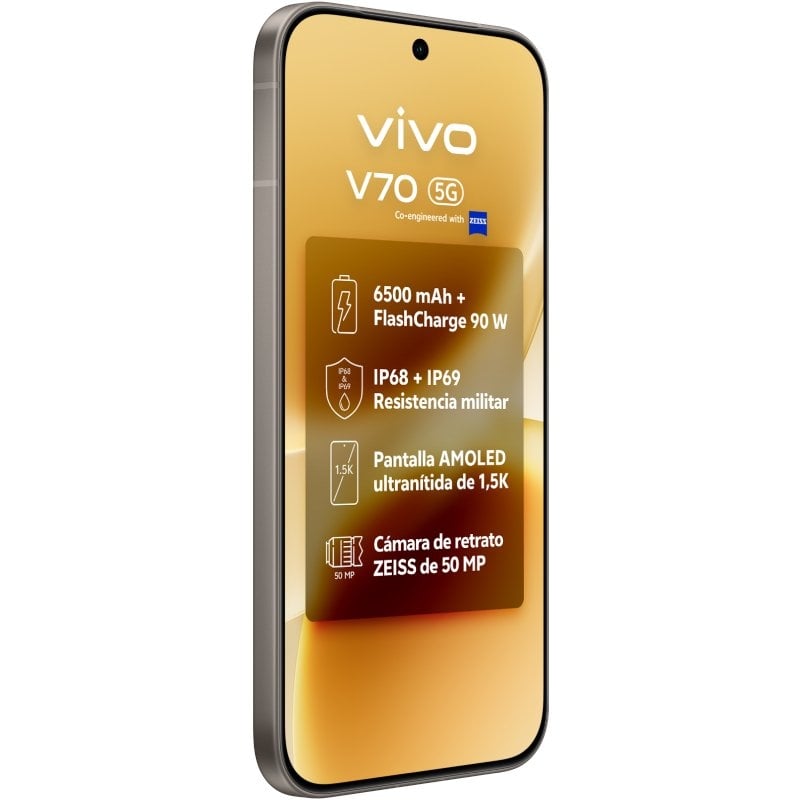 Smartphone Vivo V70 8GB/ 512GB/ 6.59"/ 5G/ Cinzento