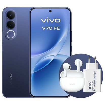 Smartphone Vivo V70 FE 8GB/ 256GB/ 6.83"/ 5G/ Azul/ Inclui Carregador + Auriculares