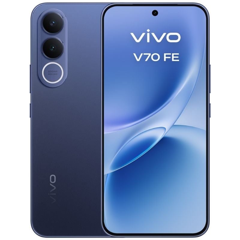 Smartphone Vivo V70 FE 8GB/ 512GB/ 6.83"/ 5G/ Azul/ Incluye Cargador + Auriculares
