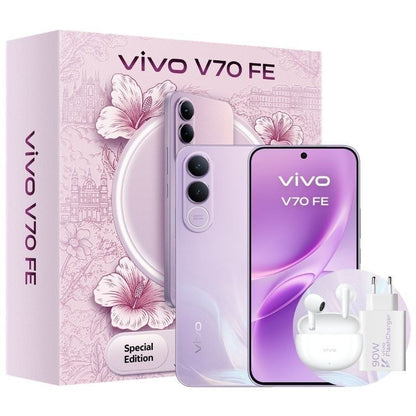 Smartphone Vivo V70 FE 8GB/ 512GB/ 6.83"/ 5G/ Roxo/ Inclui Carregador + Auriculares