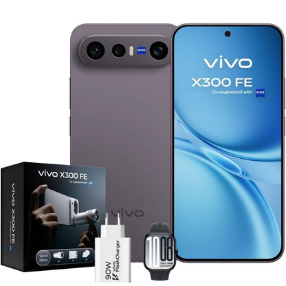 Smartphone Vivo X300 FE 12GB/ 512GB/ 6.31"/ 5G/ Preto/ Inclui Extensor Teleobjetiva + Vivo Watch GT2