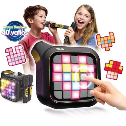 Altifalante Bluetooth Vtech Karaoke light party Duo Golden edition/ Inclui 2 microfones