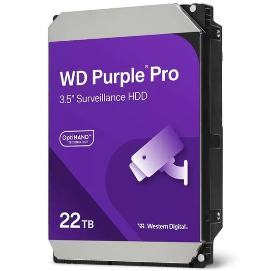 Disco Duro Western Digital WD Purple Pro Surveillance 22TB/ 3.5"/ SATA III/ 512MB
