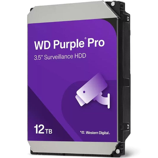 Disco Duro Western Digital WD Purple Pro Smart Video Surveillance 12TB/ 3.5"/ SATA III/ 512MB