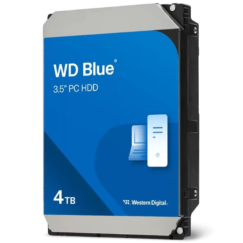 Disco Rígido Western Digital WD Blue PC Desktop 4TB/ 3.5"/ SATA III/ 128MB