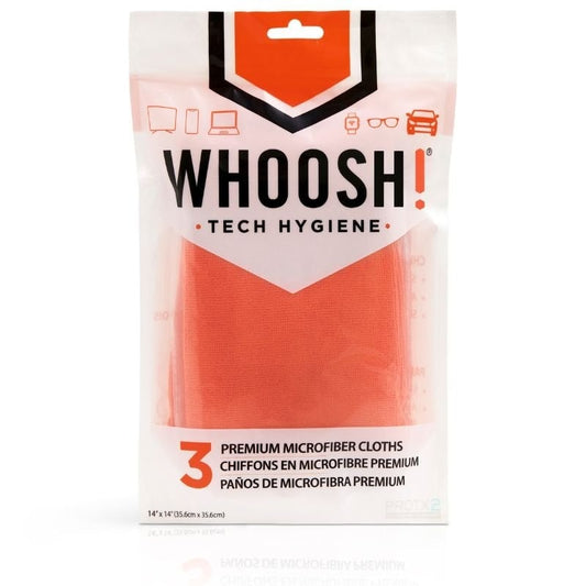 Pack de 3 Panos de Microfibra Whoosh WSH007/ 35.6 x 35.6 cm