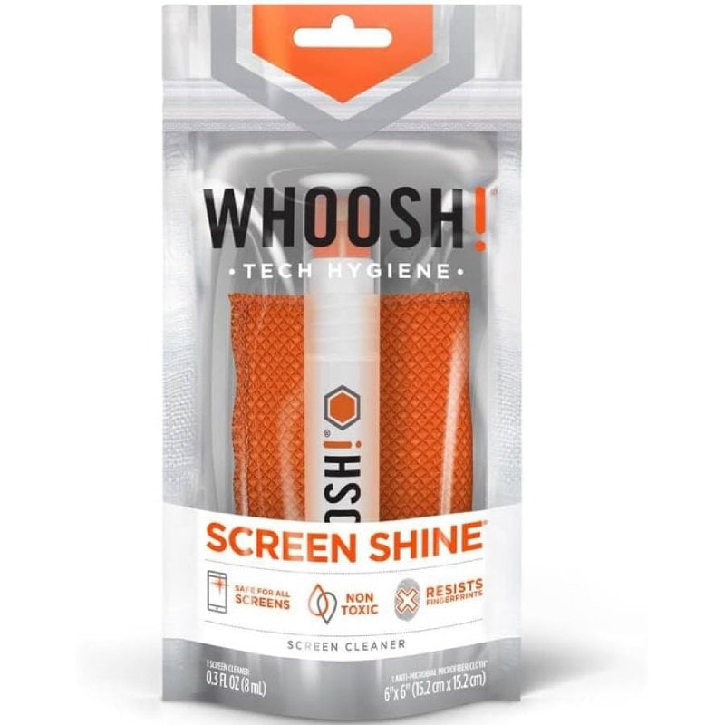 Kit de Limpeza de Ecrãs de Bolso Whoosh Kit Pocket WSH001/ Spray 8ml + Pano de Microfibra