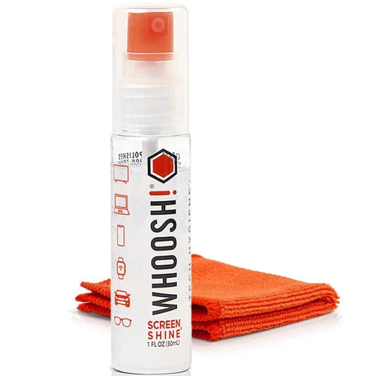 Kit de Limpeza de Ecrãs Whoosh Kit Go WSH002/ Spray 30ml + Pano Microfibra