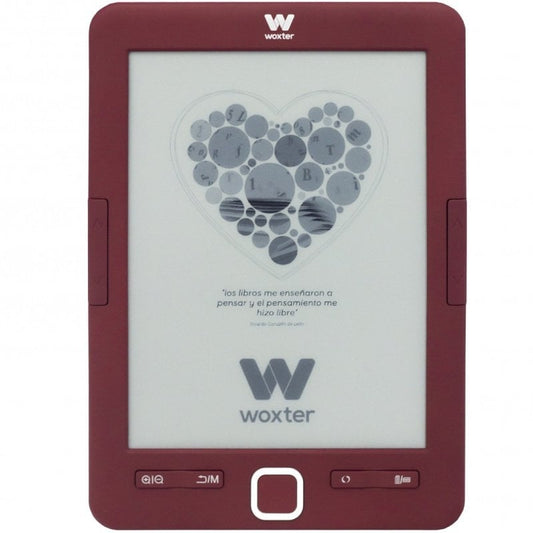 Livro Eletrónico Ebook Woxter Scriba 195/ 6"/ Tinta Eletrónica/ Vermelho