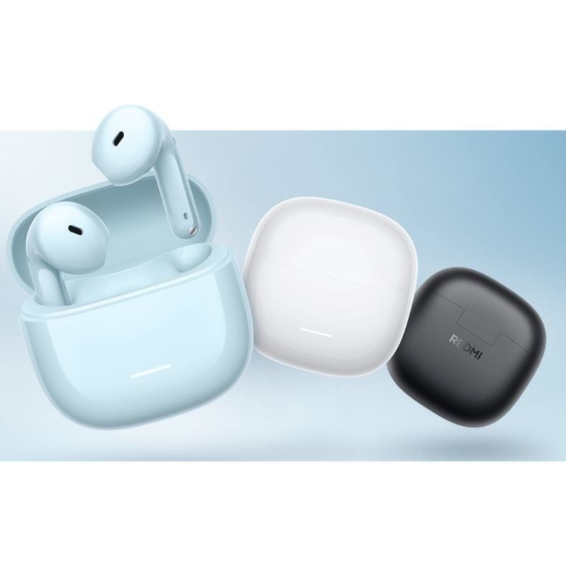 Auscultadores Bluetooth Xiaomi Redmi Buds 8 Active com estojo de carregamento/ Autonomia 7h/ Branco