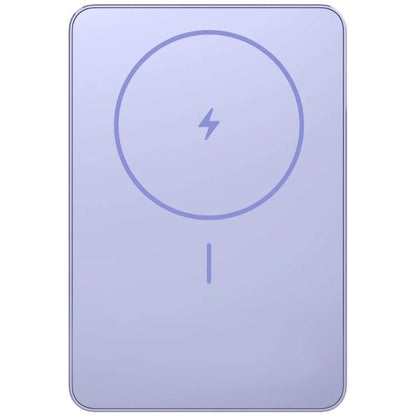 Powerbank 5000mAh Xiaomi Super Slim Magnetic Power Bank 5000/ Wireless/ Púrpura/ Incluye Cable USB Tipo-C