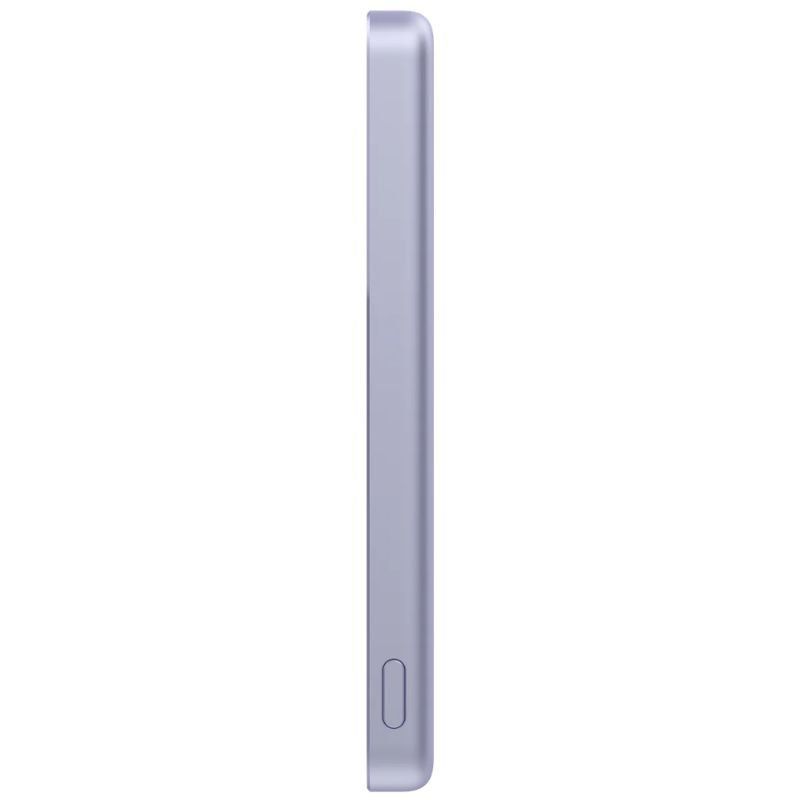 Powerbank 5000mAh Xiaomi Super Slim Magnetic Power Bank 5000/ Wireless/ Púrpura/ Incluye Cable USB Tipo-C