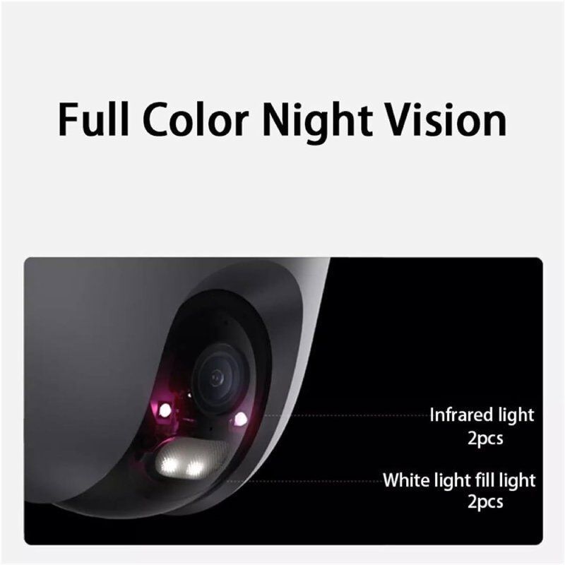 Câmara de Videovigilância Xiaomi Outdoor Camera CW400/ 113º/ Visão Noturna/ Controlo por APP