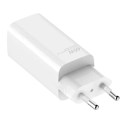 Cargador de Pared GaN Xiaomi Mi 65W Fast Charger 1xUSB Tipo-C/ 1xUSB A/ 65W