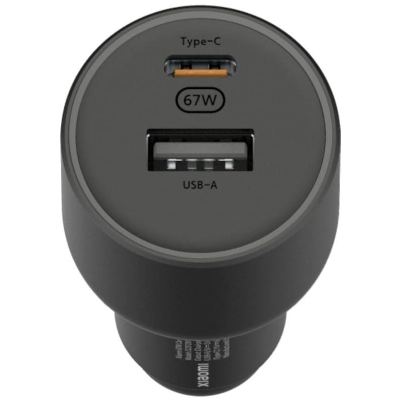 Carregador de Carro Xiaomi 67W USB-A Tipo-C/ 1xUSB-A/ 1xUSB Tipo-C/ 67W