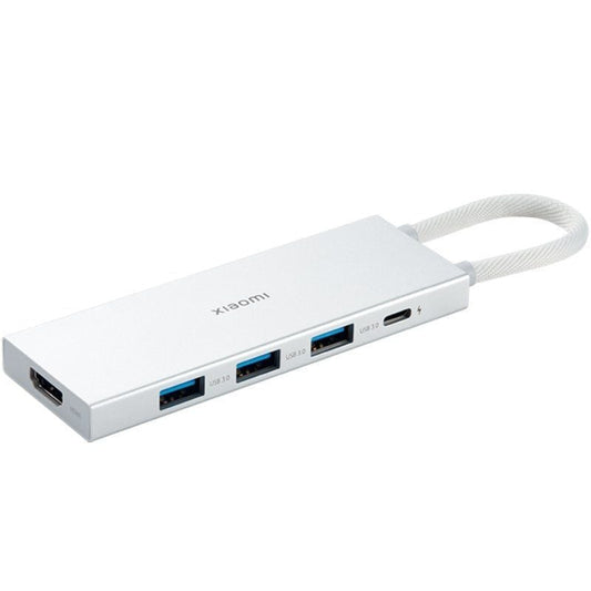 Docking USB 3.0 Tipo-C Xiaomi 5 em 1/ 3xUSB/ 1xUSB Tipo-C PD/ 1xHDMI/ Branco