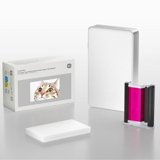 Papel Fotográfico para Sublimação Xiaomi Portable Dye-Sublimation Photo Paper/ 5 x 7,6 cm/ 20 Folhas
