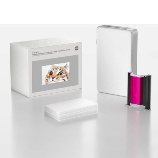 Papel Fotográfico para Sublimação Xiaomi Portátil (Dye-Sublimation Photo Paper Stickers)/ 5 x 7.6cm/ 50 Folhas