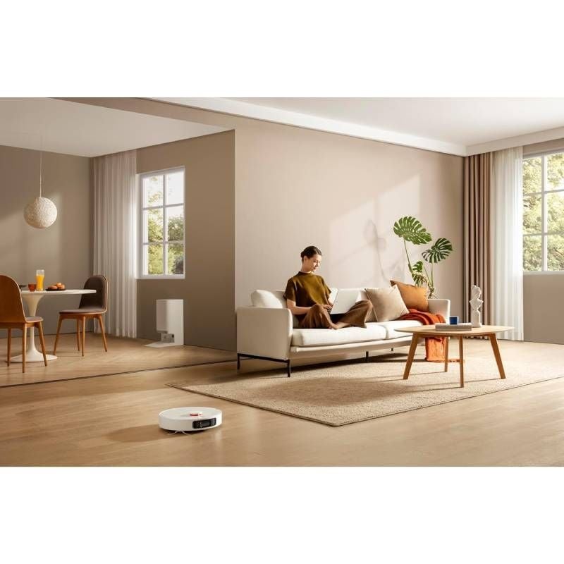 Robot Aspirador Xiaomi Robot Vacuum X20+/ Esfrega o chão/ controlo por Wi-Fi/ Branco