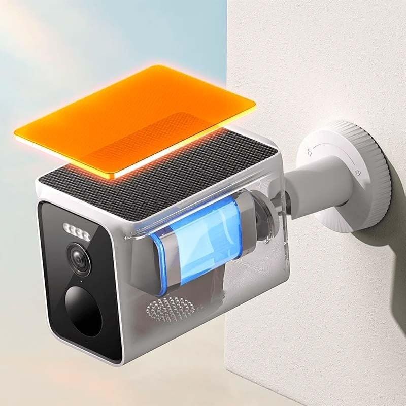 Conjunto Câmara de Videovigilância Xiaomi Solar Outdoor Camera BW 400 Pro Set/ 132º/ Visão Noturna/ Controlo por APP