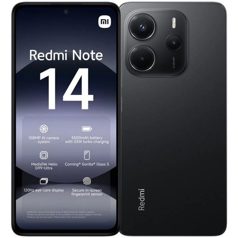 Smartphone Xiaomi Redmi Note 14 8GB/ 256GB/ 6.67"/ Preto