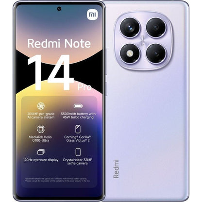 Smartphone Xiaomi Redmi Note 14 Pro 8GB/ 256GB/ 6.67"/ Roxo