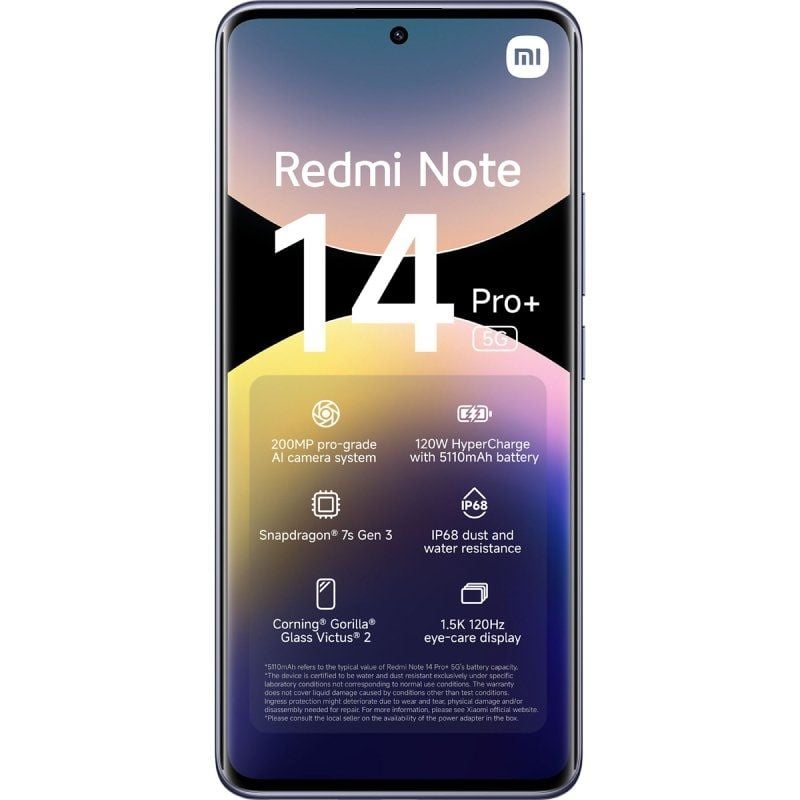 Smartphone Xiaomi Redmi Note 14 Pro+ 12GB/ 512GB/ 6.67"/ 5G/ Roxo