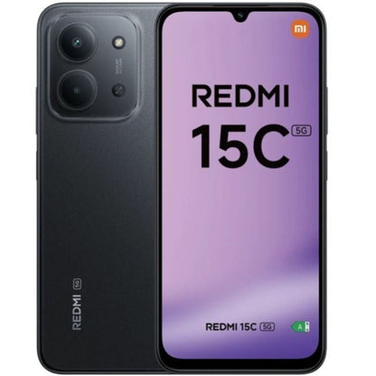 Smartphone Xiaomi Redmi 15C 4GB/ 128GB/ 6.9"/ 5G/ Negro