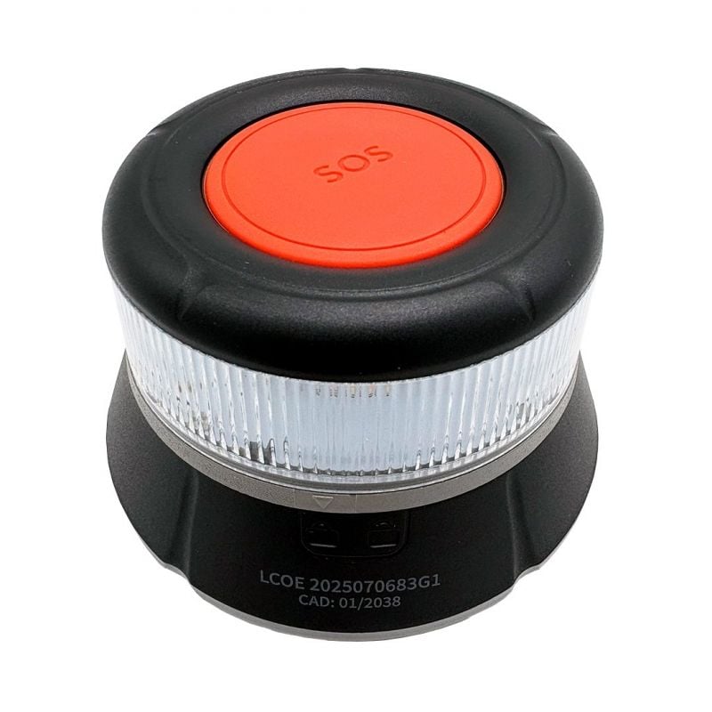 Luz de emergência para carro ZTE E1 V16/ Homologada/ Base magnética/ Geolocalizável/ Funciona a pilhas